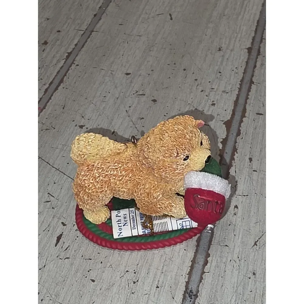 Carlton Heirloom Puppy LOVE ChowChow Christmas Holiday Ornament 2006 VTG New